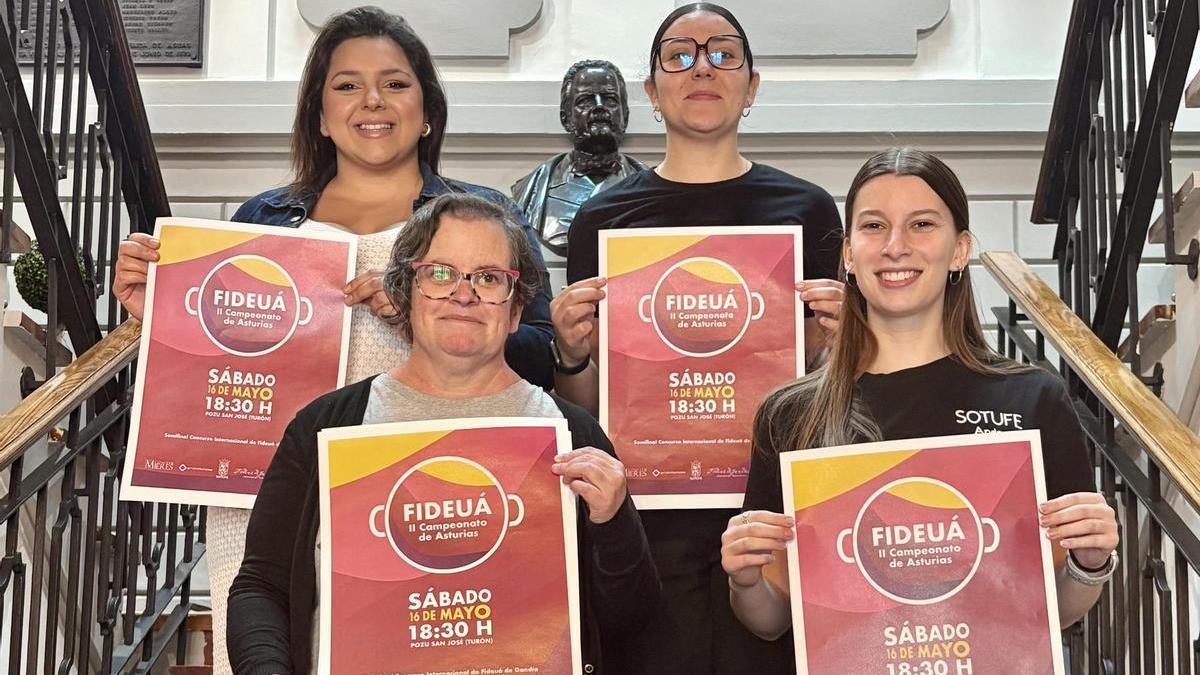 Presentación de las jornadas del fideuá, en Mieres.
