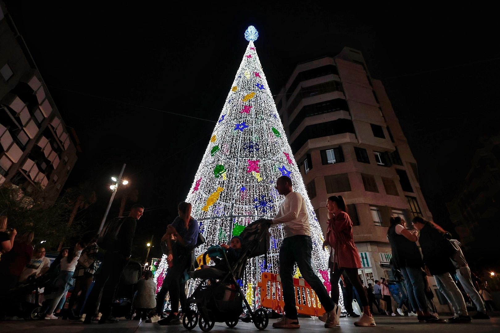 Encendido de la decoración navideña en Santa Cruz de Tenerife