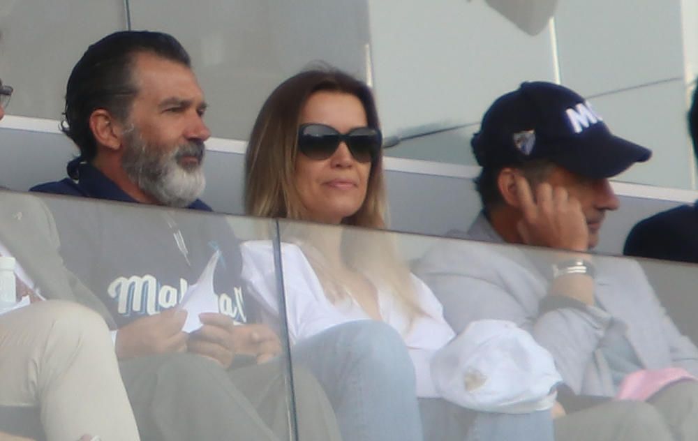 Antonio Banderas acude al Málaga - Valencia