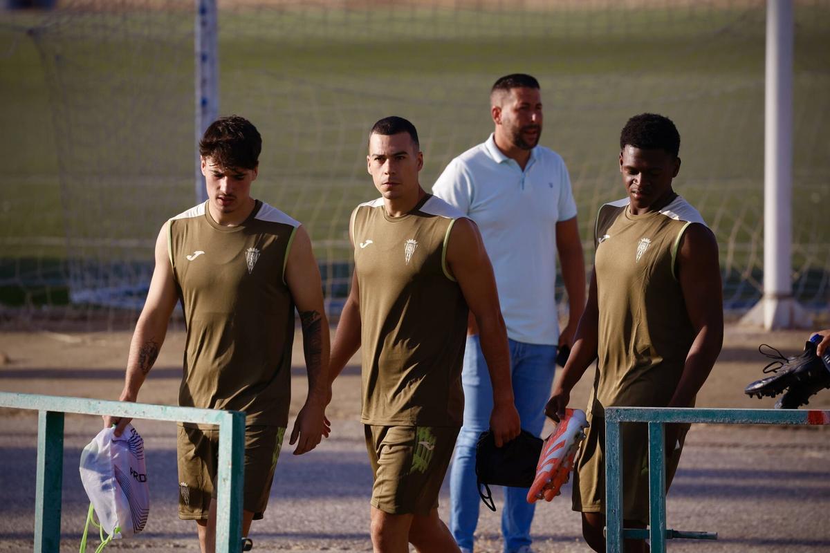 Córdoba. Ciudad Deportiva. Primer entrenamiento del Córdoba CF