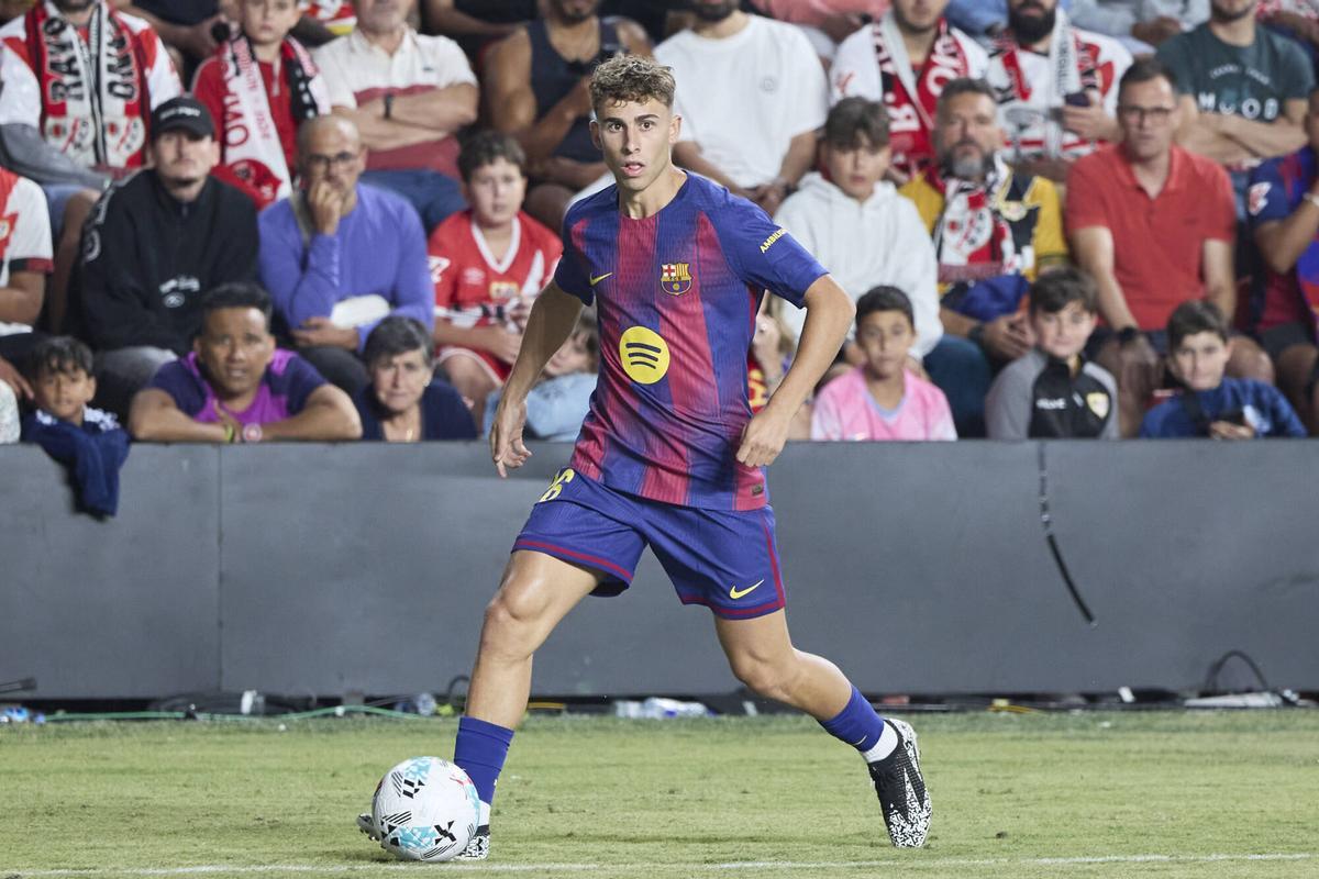 Fermín López pudo haber jugado sus últimos minutos como jugador del Barça en Vallecas