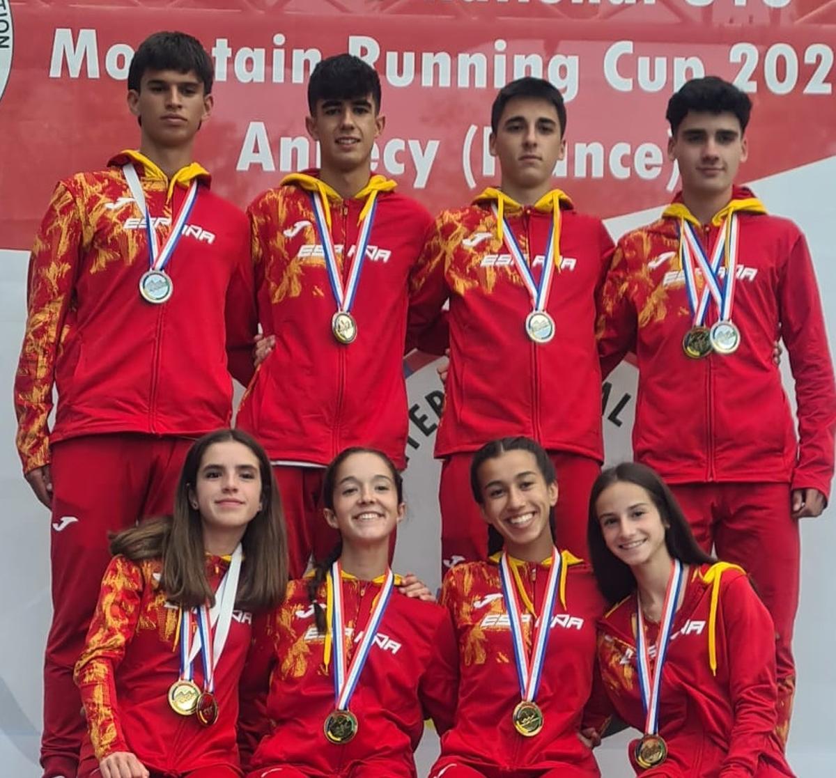 Equipo nacional de trail running sub-18.