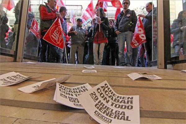 La jornada de Huelga General en Extremadura