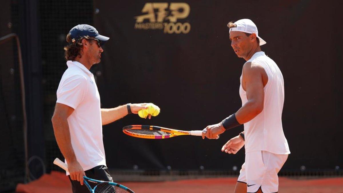 Nadal prepara junto a Carlos Costa el debut en Roma este miércoles