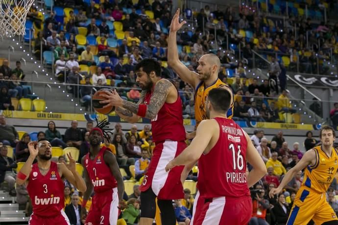 21.03.19. Las Palmas de Gran Canaria. Baloncesto Euroliga temporada 2018-19. Herbalife Gran Canaria - Olimpiacos Piraeus. Gran Canaria Arena Foto Quique Curbelo  | 21/03/2019 | Fotógrafo: Quique Curbelo