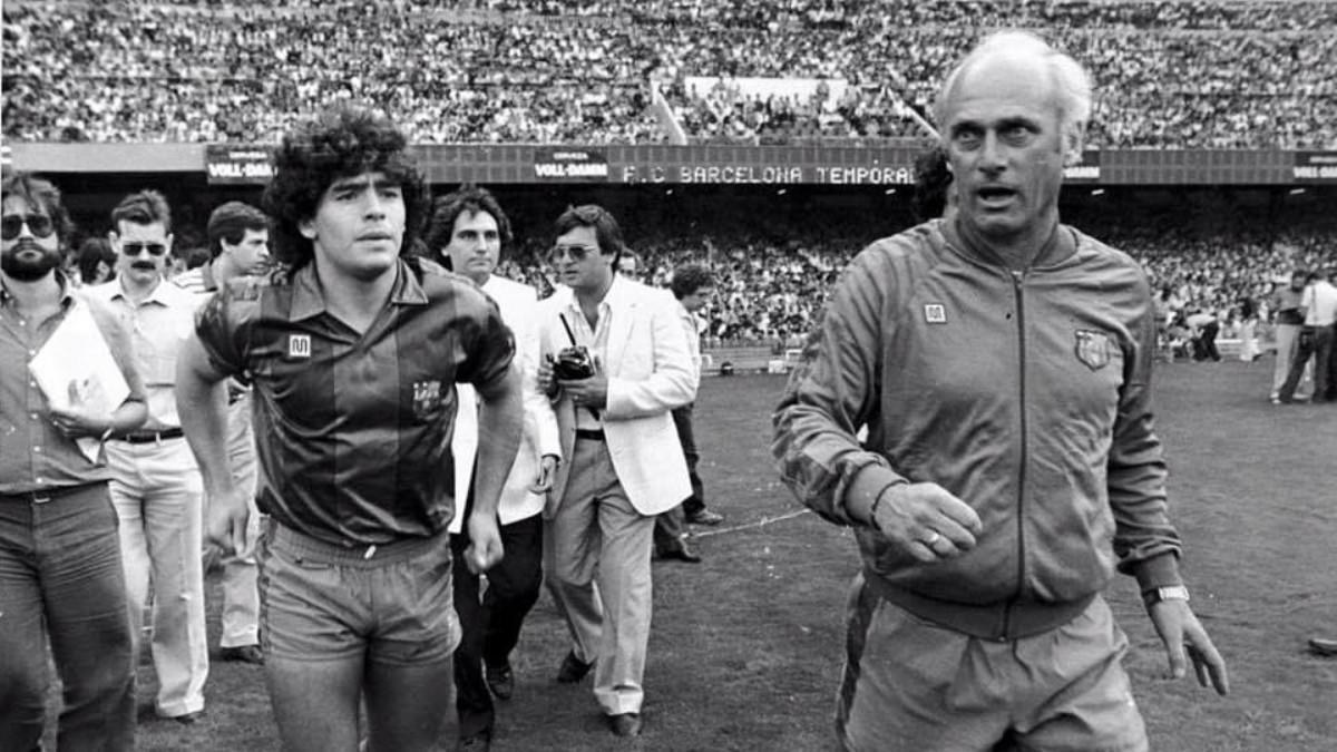 Lattek y Maradona coincidieron en la temporada 1982-83