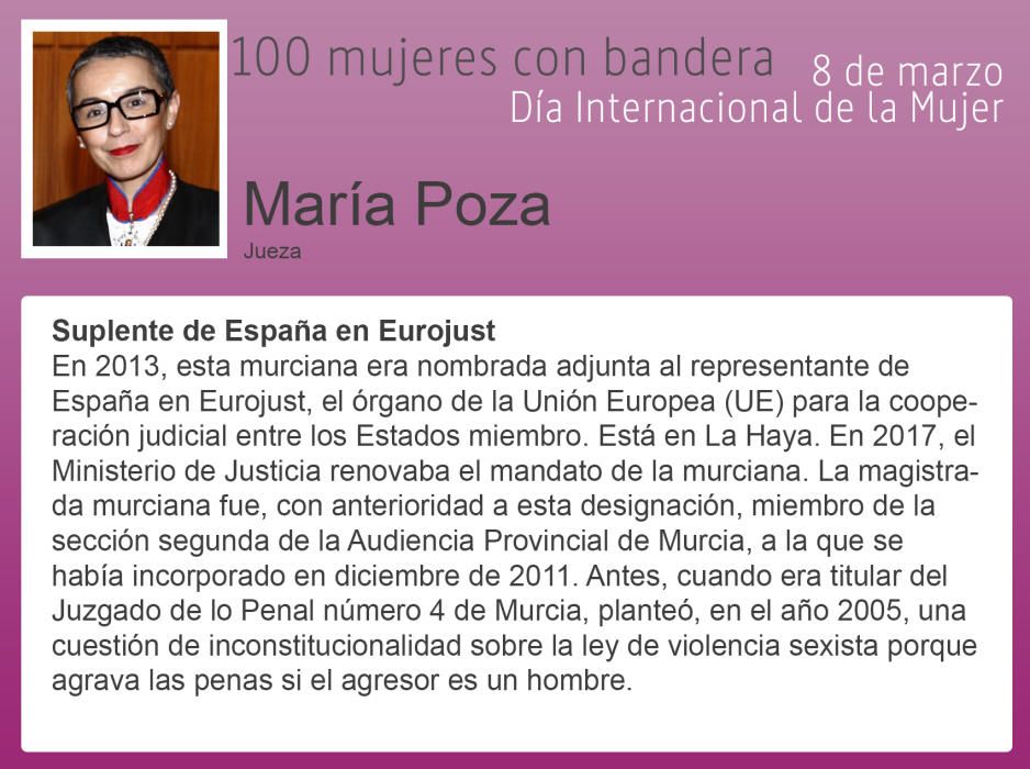 100 mujeres con bandera