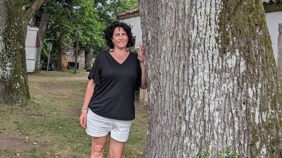 Ana Pérez en el campo de San Roque.