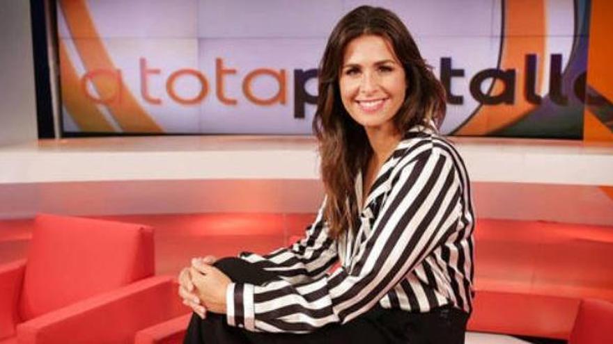 Núria Roca al plató del programa