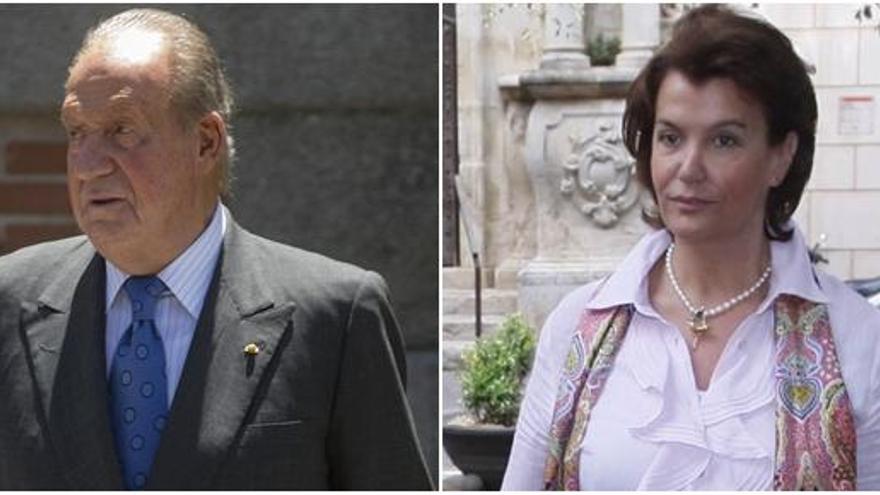 El Rey Juan Carlos e Ingrid Sartiau.