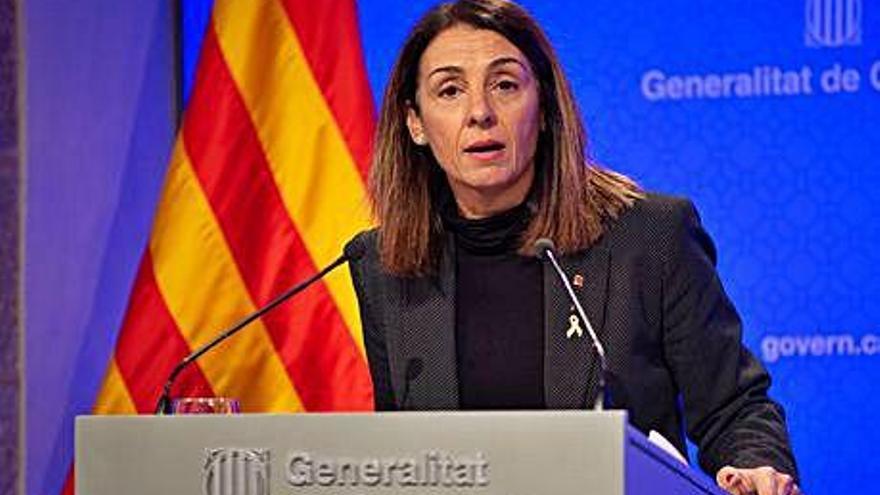 La portaveu del Govern català, Meritxell Budó, en una imatge d&#039;arxiu