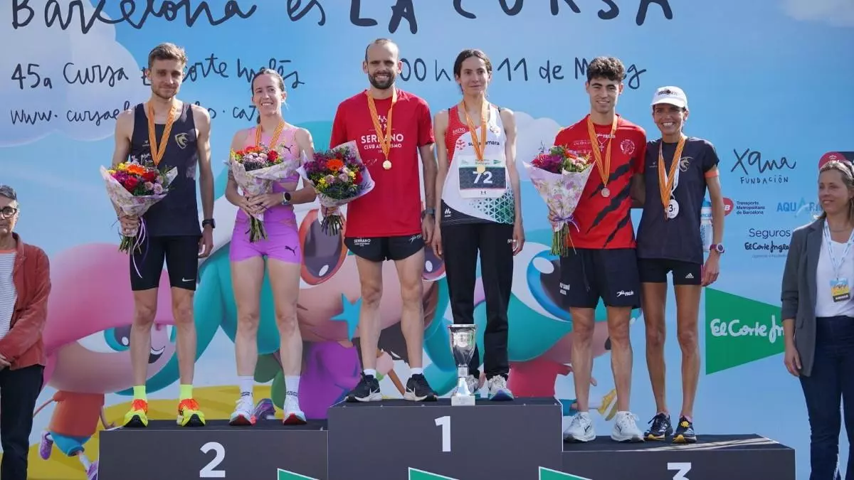 Artur Bossy y Douae Ouboukir, ganadores de la 45? Cursa El Corte Ingl谷s