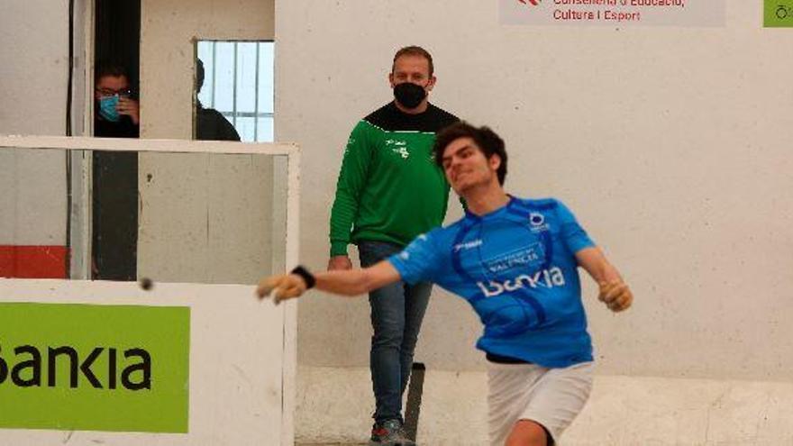 L'equip de Xeraco, amb Vercher al rest, serà l'últim rival de Vicent, Tonet IV i Jose a la fase regular de la Lliga de raspall.