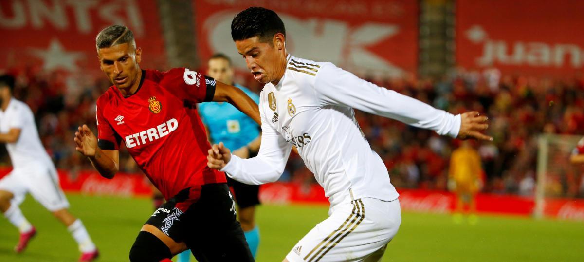 James Rodriguez, en un partido frente al Mallorca