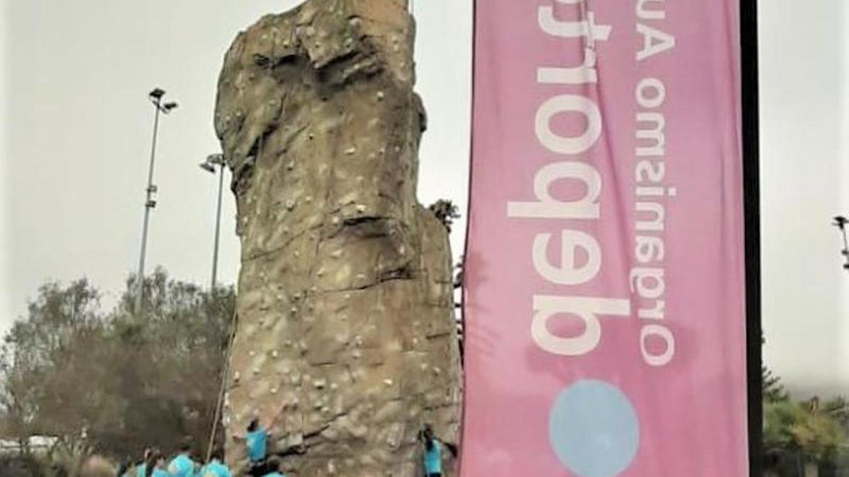 El rocódromo del parque de La Vega, en una imagen de archivo.