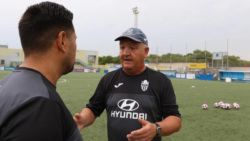 Manix Mandiola, este mediodía en el entrenamiento en Son Malferit.