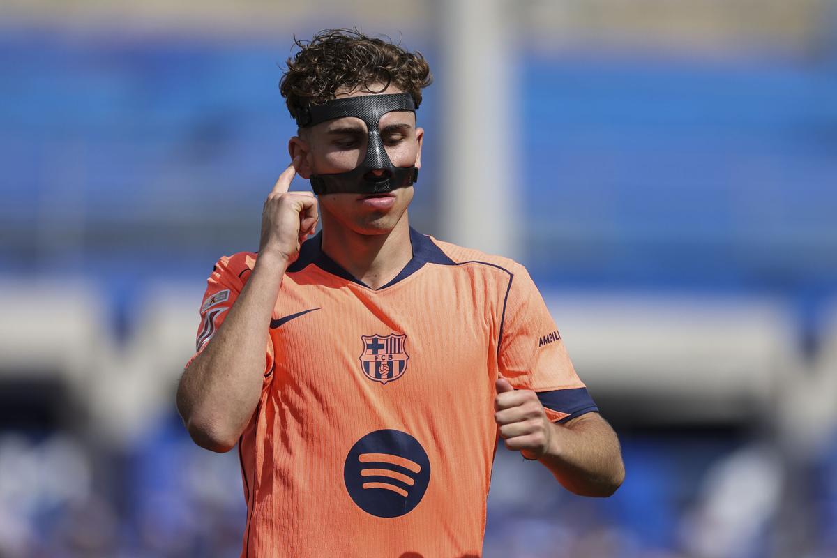 Fermin celebra su tanto contra el Getafe