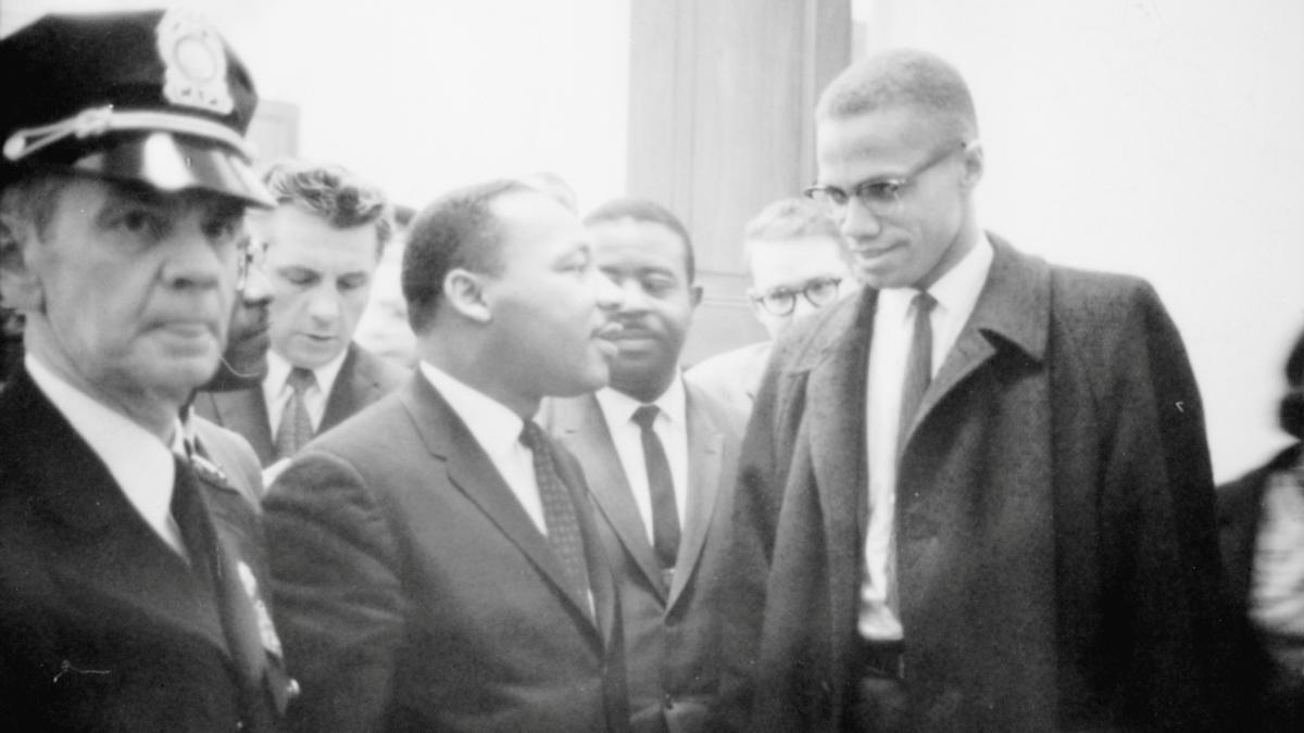 Malcolm X, junto a Martin Luther King.