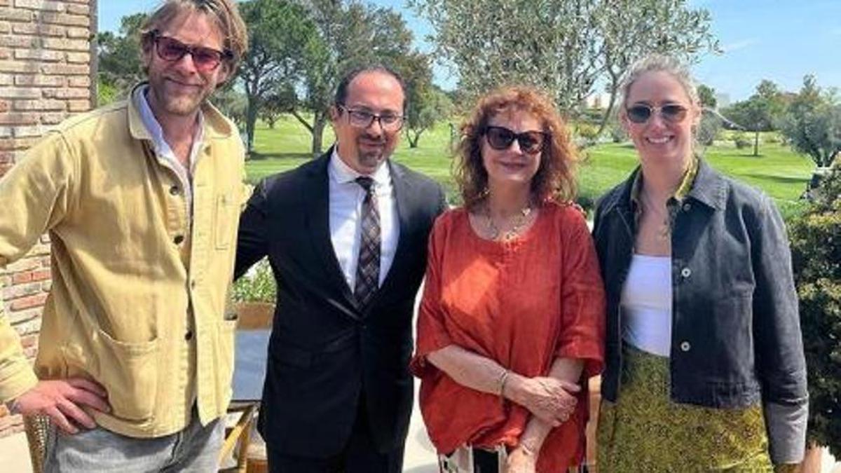 L'actriu Susan Sarandon visita Peralada