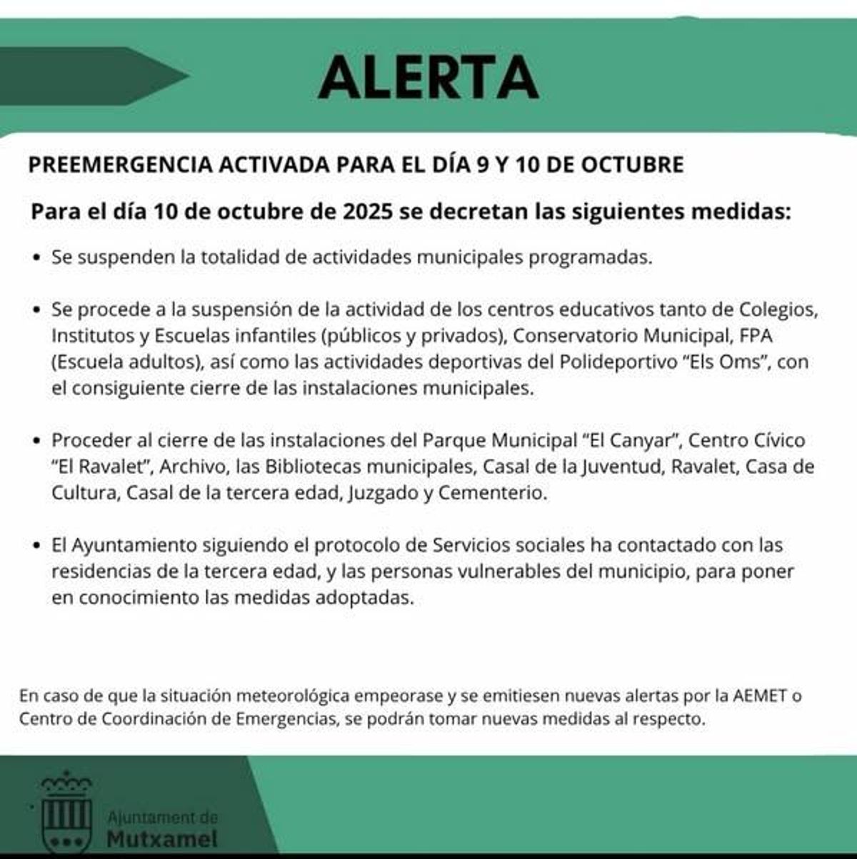 Mutxamel City Council Alert