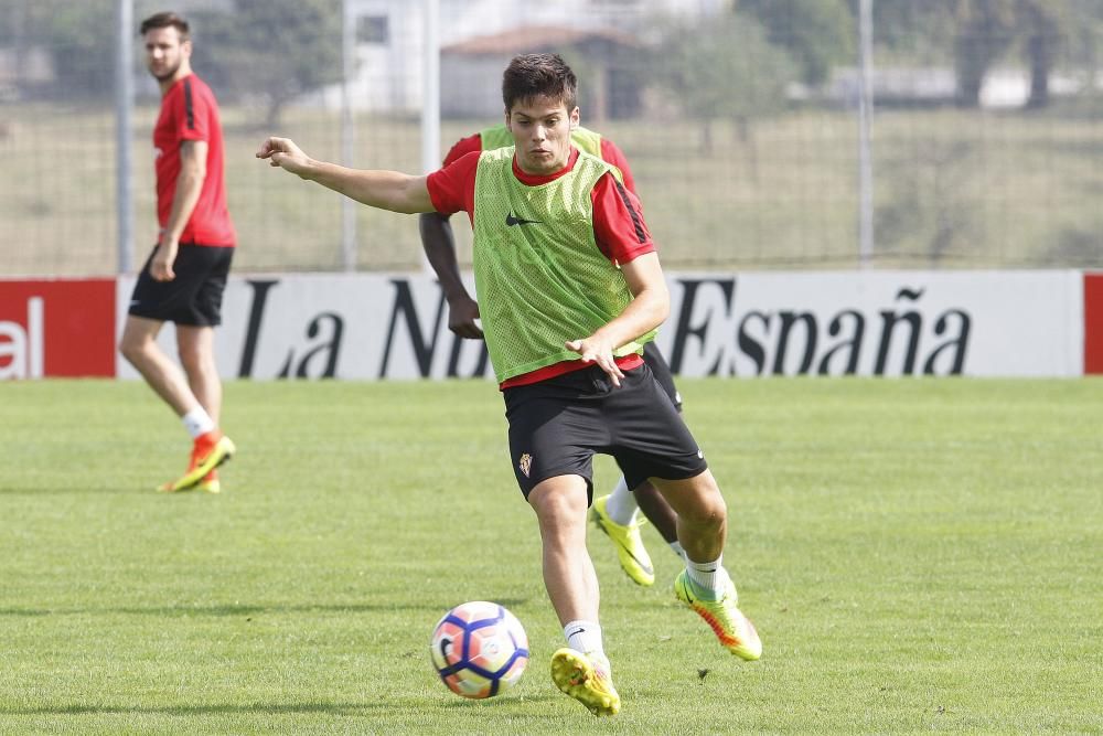 Entrenamiento del Sporting (sábado 27 de agosto)