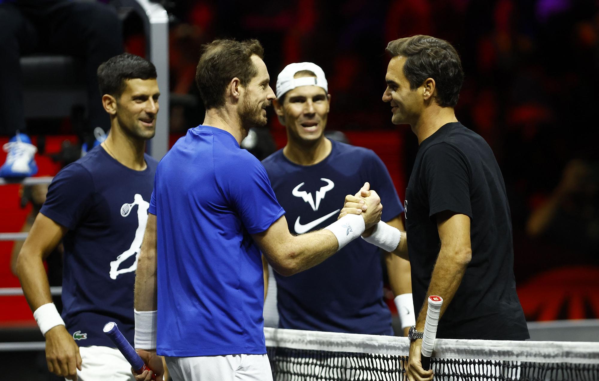 Primeras imágenes del reencuentro de Nadal y Federer en la Laver Cup 2022