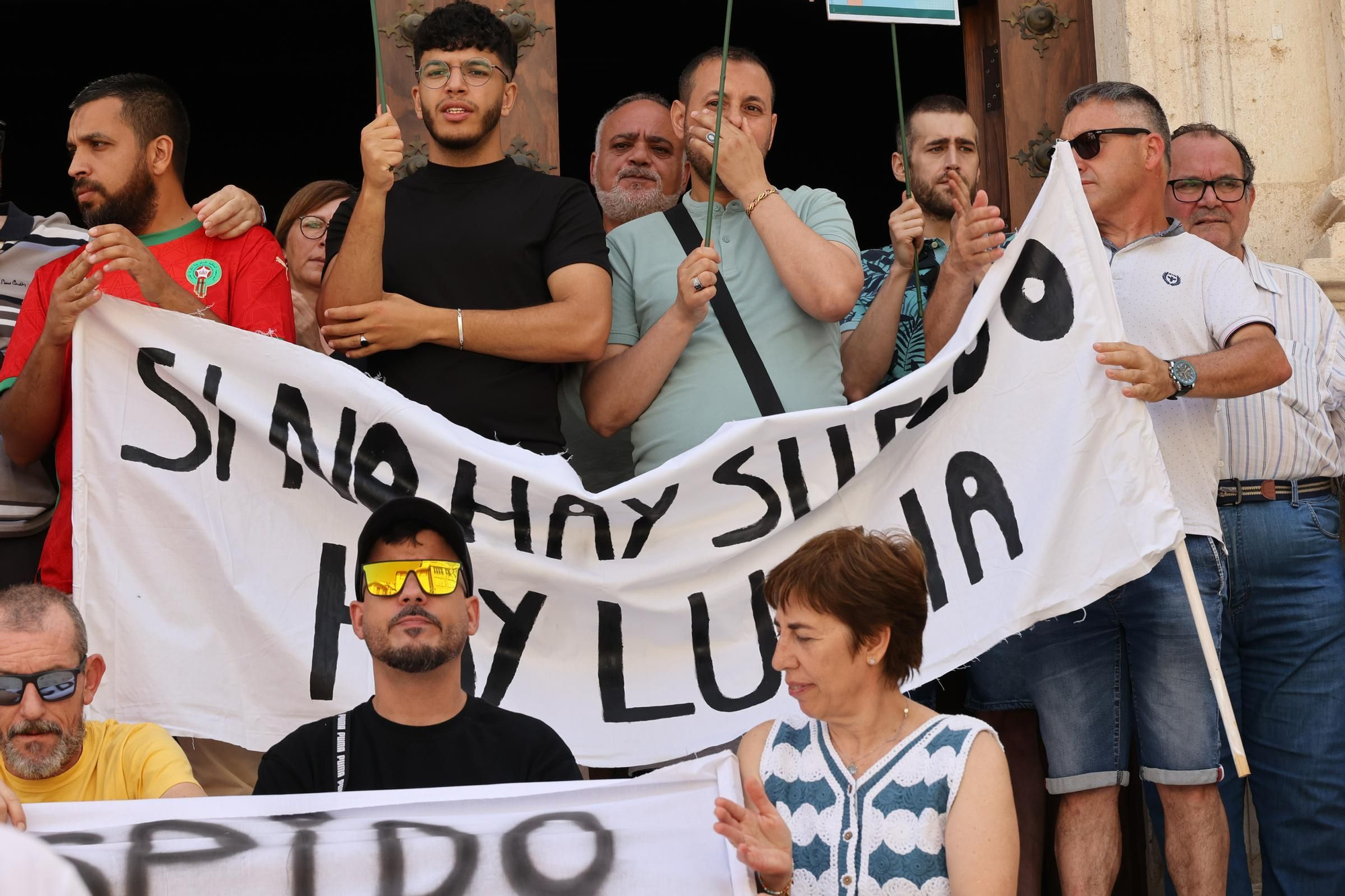 Manifestación de los trabajadores de Belda Llorens en Banyeres