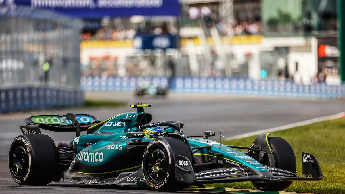 Fernando Alonso, en acción en Canadá