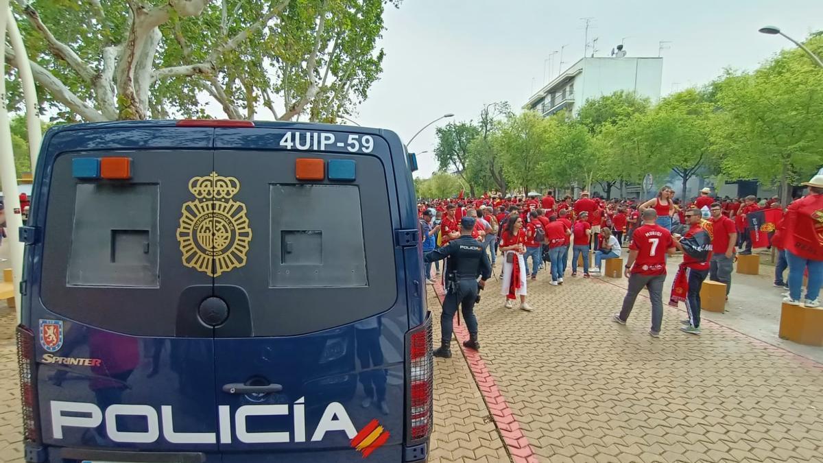 Despliegue policial en la Alameda