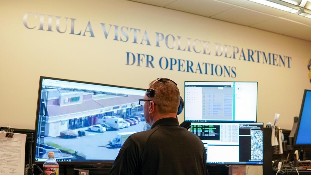 Seguimiento de drones en el departamento de policía de Chula Vista