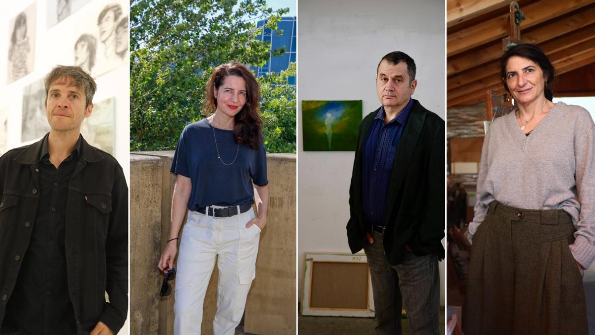 Por la izquierda Juan Álava, Chechu Álava, Alberto Ámez y Breza Ceccini