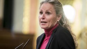 La diputada socialista Montse Mínguez, en el Congreso de los Diputados