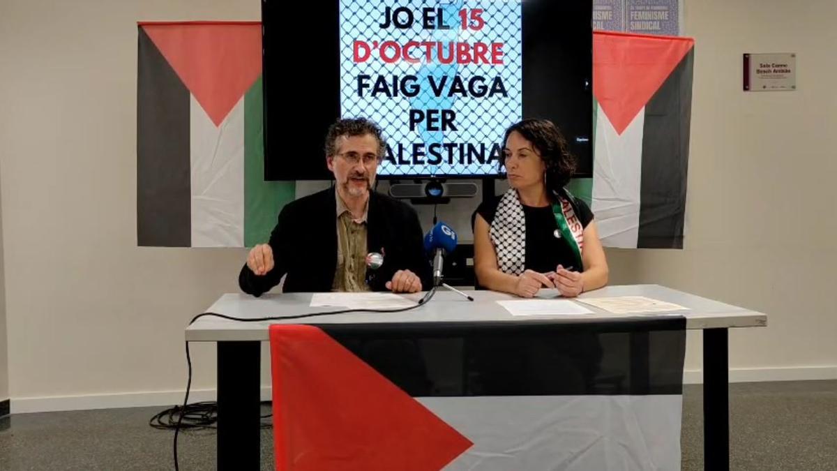 Maxi Rica i Diana Estudillo en roda de premsa.