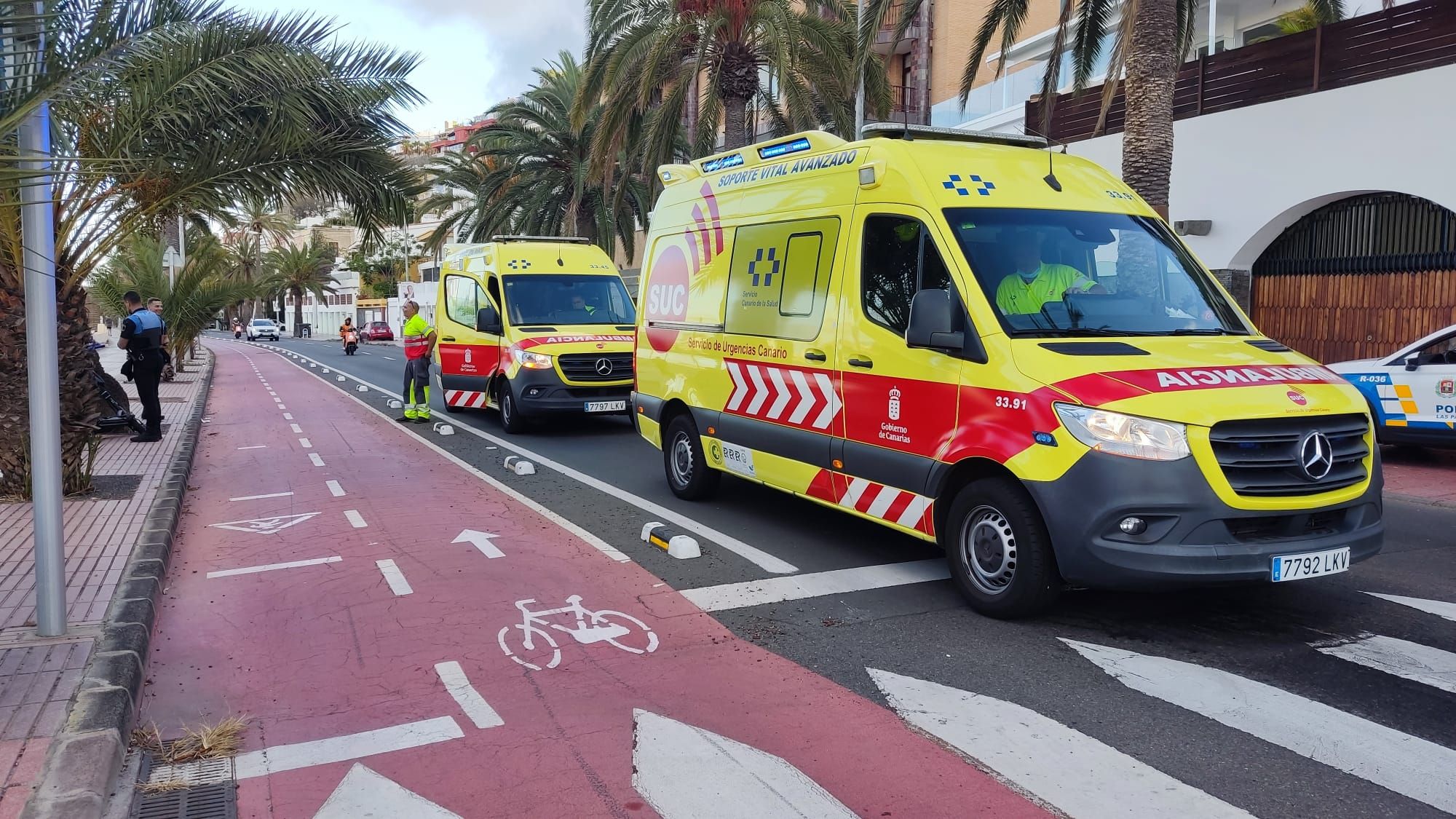 Accidente con una patineta en Paseo de Chil