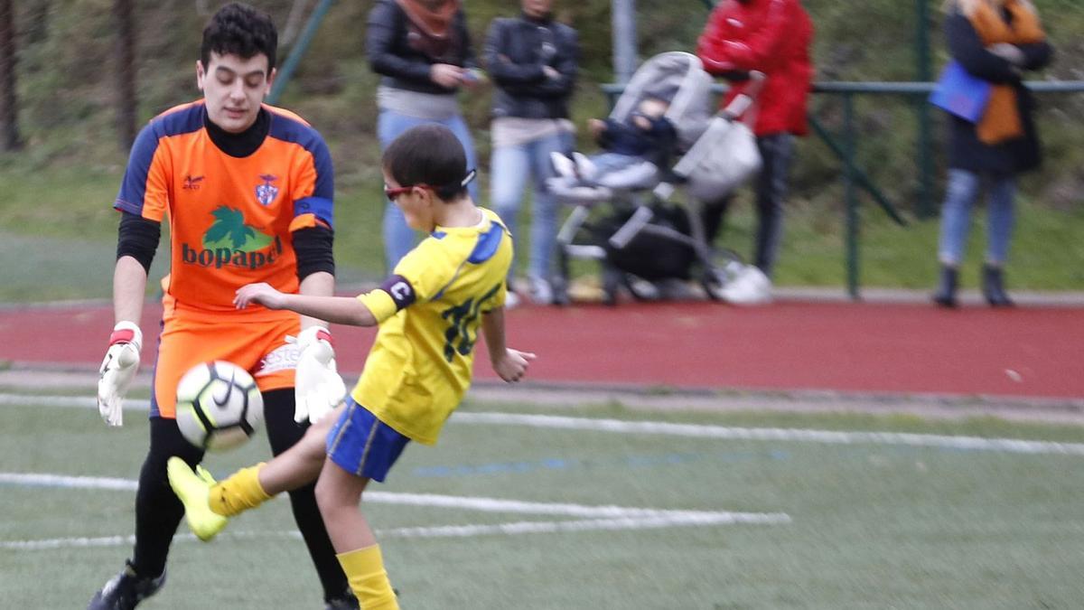 Iván y Álex, en el partido de 2020.