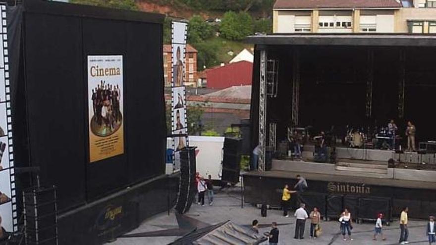 Escenario para las orquestas en Les Conserveres.