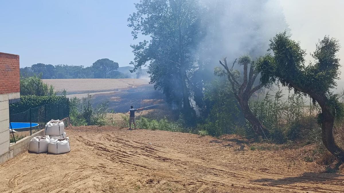 Incendi forestal a Sils