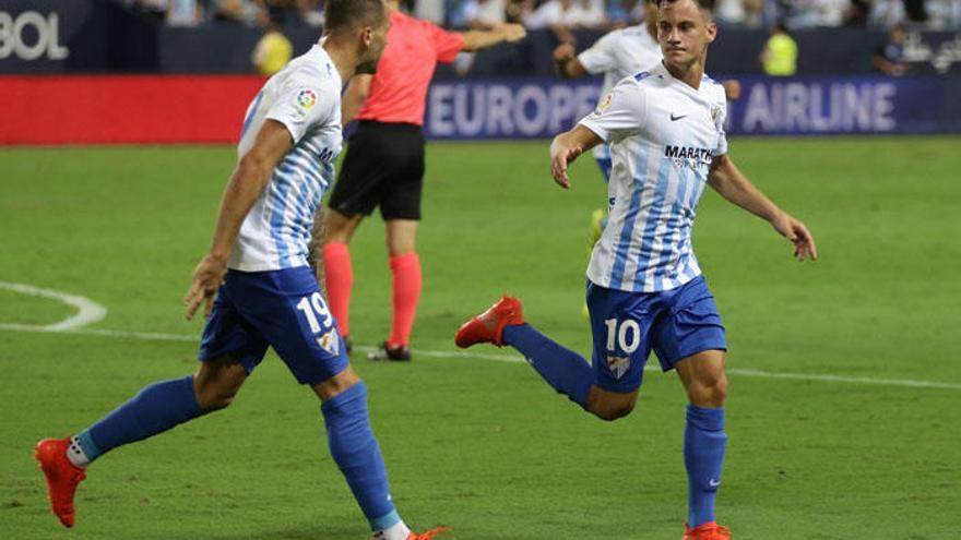 Juanpi Añor lideró al Málaga en su estreno.