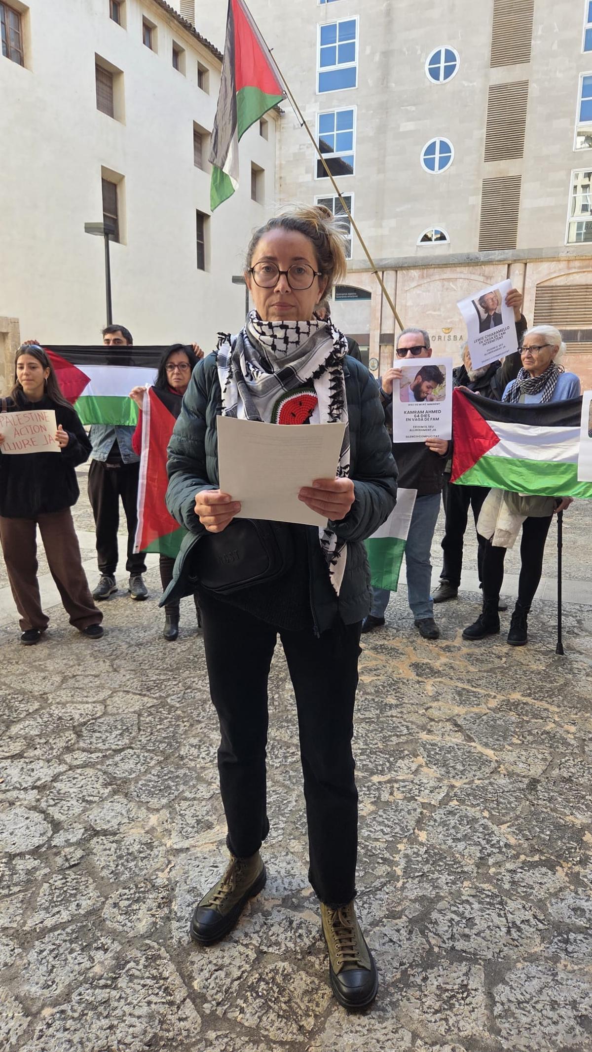 La activista Reyes Rigo leyó el manifiesto