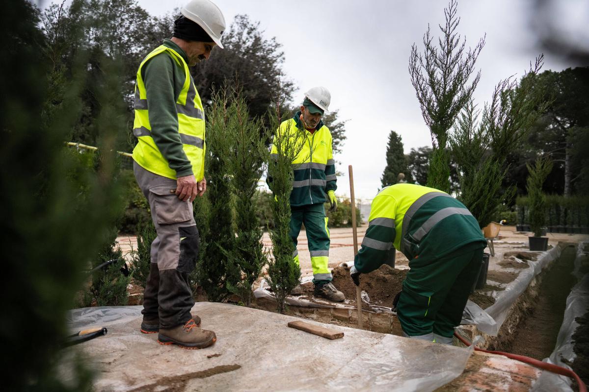Visita exclusiva al Laberint d’Horta, cerrado durante un año por obras de restauración. Ya se están realizando nuevas plantaciones para recuperar sus jardines históricos. Barcelona, 4 de diciembre de 2025.