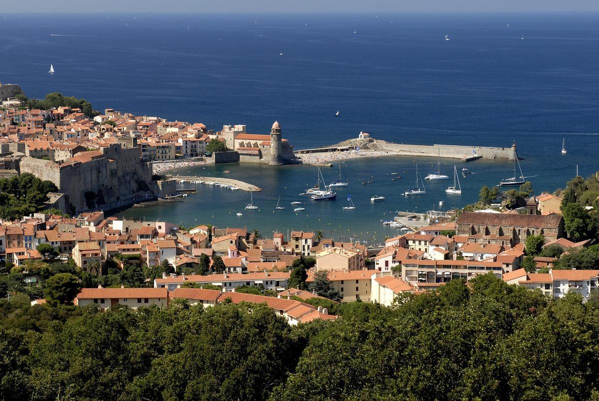 Vista aérea de Collioure