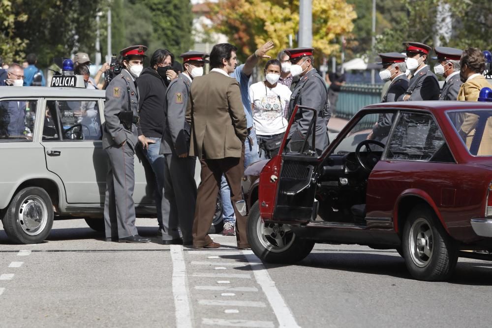 Rodatge a Girona de la pel·lícula «Las leyes de la frontera»