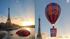 La vacilada del PSG con el globo del Barça en París