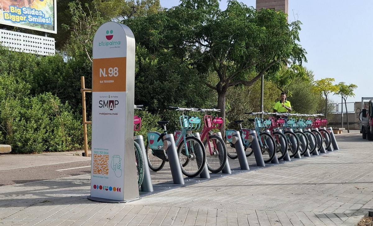 La nueva estación de BiciPalma en Sa Teulera.