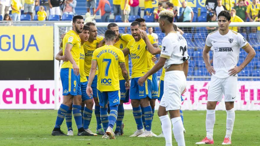 La UD Las Palmas ganó en el partido de la primera vuelta por 1-0.