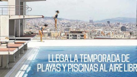 Bañarse con una de las mejores panorámicas de la ciudad es posible en las Piscines Municipals de Montjuïc
