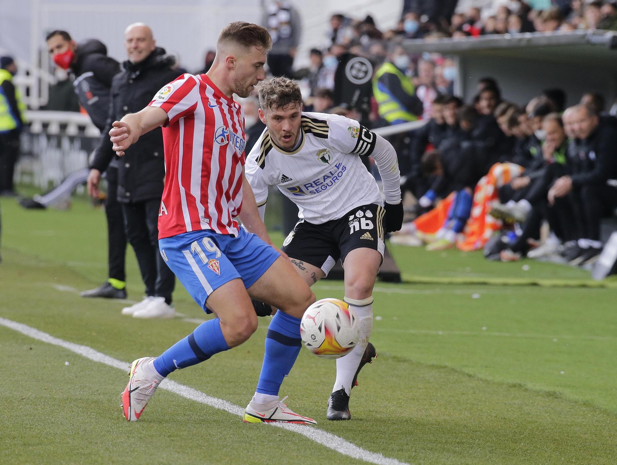 En imágenes: así fue el partido del Sporting en Burgos