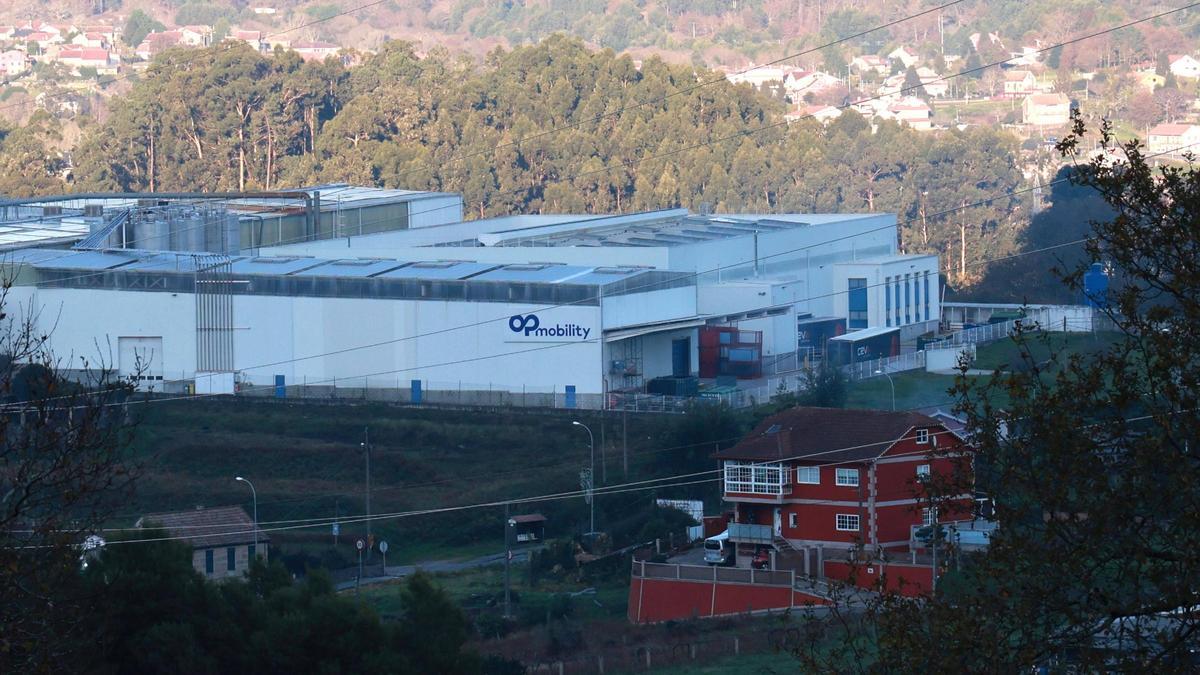Vista de la factoría de OP Mobility, antigua Plastic Omnium, en Redondela
