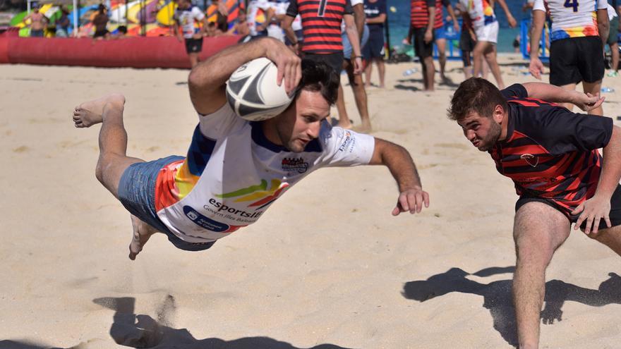 Exitoso estreno del  torneo Magaluf Beach Rugby