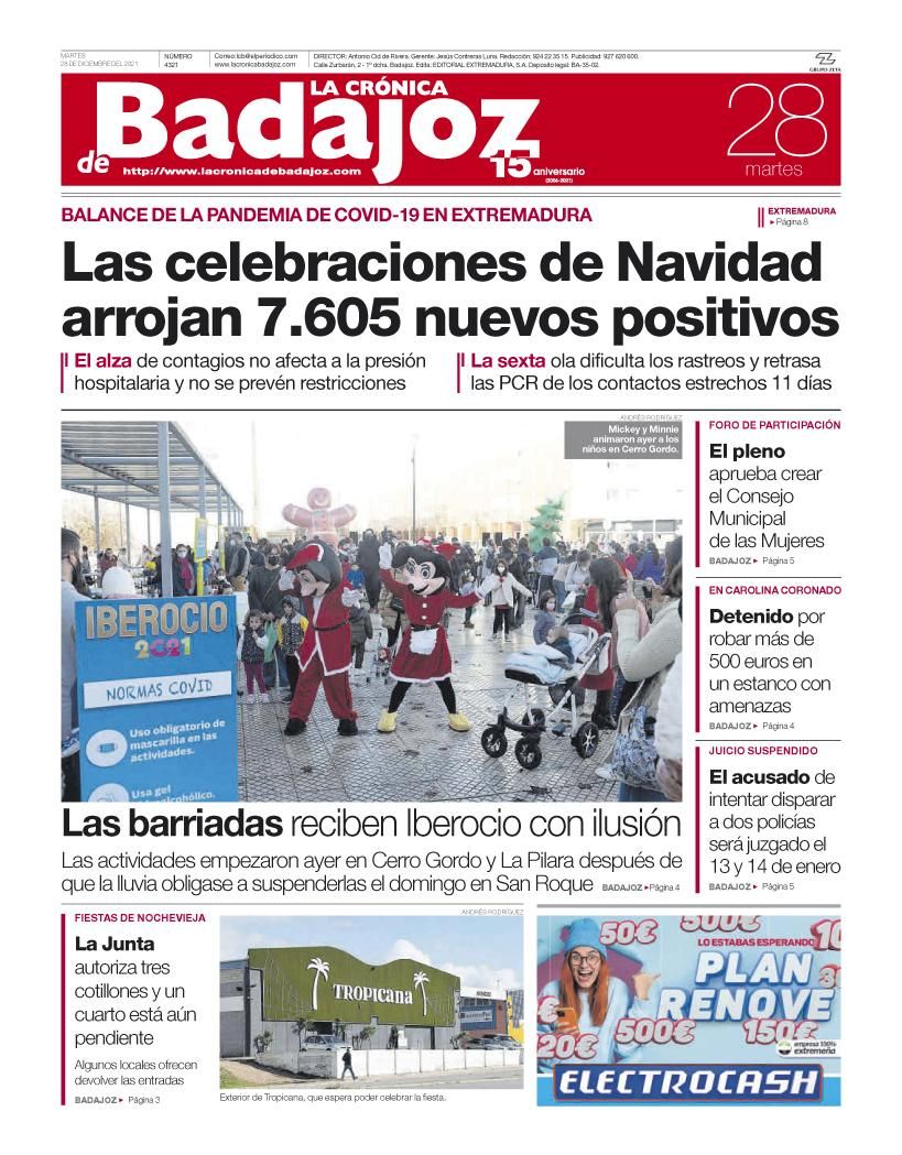 Consulta la portada correspondiente al día 28 de diciembre del 2021